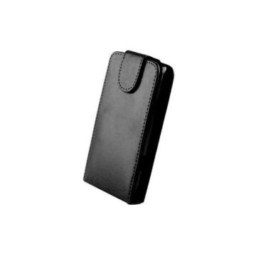 Husa Flip Premium pentru Sony Xperia Sp, piele ecologica, negru
