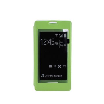 Husa smart view pentru Sony Xperia T3 verde