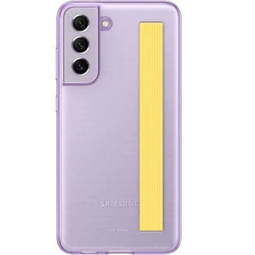 Samsung Carcasa Clear Strap Cover pentru SAMSUNG Galaxy S21 FE, EF-XG990CVEGWW, Lavender