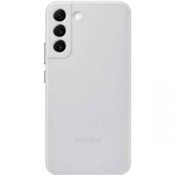 Samsung Carcasa Leather Cover pentru SAMSUNG Galaxy S22 Plus, EF-VS906LJEGWW, Light Gray