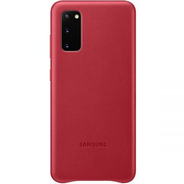Samsung Carcasa pentru SAMSUNG Galaxy S20, EF-VG980LREGEU, piele naturala, rosu