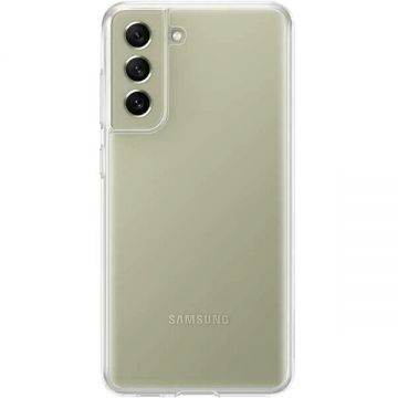Samsung Carcasa Premium Clear Cover pentru SAMSUNG Galaxy S21 FE, EF-QG990CTEGWW, Transparent