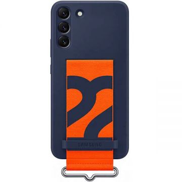 Samsung Carcasa Silicon Cover Strap pentru SAMSUNG Galaxy S22 Plus, EF-GS906TNEGWW, Navy