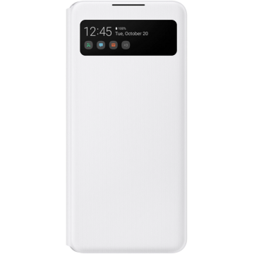 Samsung Husa de protectie Samsung S View Wallet Cover pentru A42 (5G) Alb