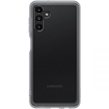 Samsung Husa de protectie Samsung Soft Clear Cover EF-QA136TBEGWW, pentru Samsung Galaxy A13 5G, Negru Transparent