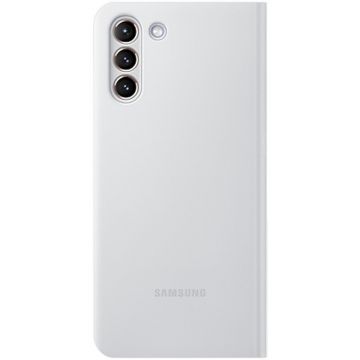 Samsung Husa de protectie tip stand Book Smart LED View Light Gray pentru Galaxy S21 Plus