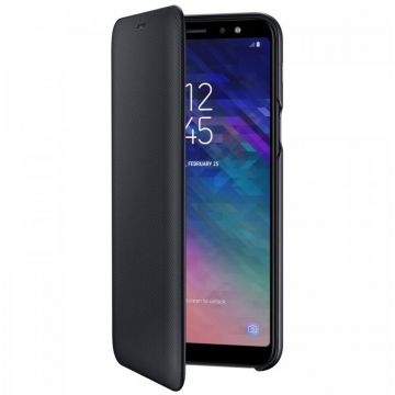 Samsung Husa  Flip Wallet SAMSUNG Galaxy A6 Plus ,Negru