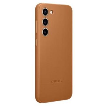 Samsung Husa protectie spate Leather Case ,Samsung Galaxy S23 Plus (S916) ,Maro