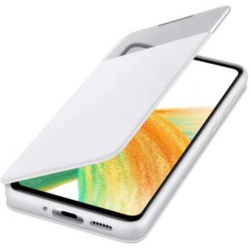 Samsung Husa S View Wallet Cover pentru SAMSUNG Galaxy A33, EF-EA336PWEGEE, alb