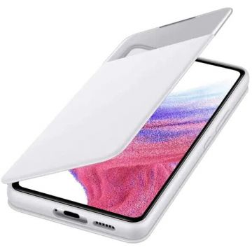 Samsung Husa S View Wallet Cover pentru SAMSUNG Galaxy A53, EF-EA536PWEGEE, alb