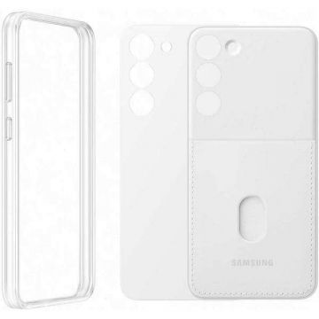 Samsung Husa telefon SAMSUNG Frame Case pentru Galaxy S23 Plus, EF-MS916CWEGWW, White