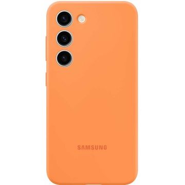 Samsung Husa telefon SAMSUNG Silicone Case pentru Galaxy S23, EF-PS911TOEGWW, Orange