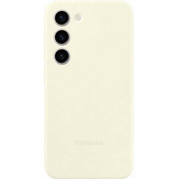 Samsung Husa telefon SAMSUNG Silicone Case pentru Galaxy S23, EF-PS911TUEGWW, Cream