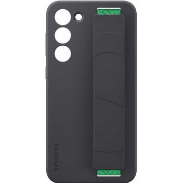 Samsung Husa telefon SAMSUNG Silicone Grip Case pentru Galaxy S23 Plus, EF-GS916TBEGWW, Black