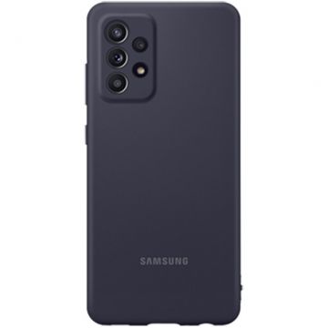 Samsung Protectie Spate Samsung Silicone Cover EF-PA525TBEGEU pentru Samsung Galaxy A52/ A52s, Negru