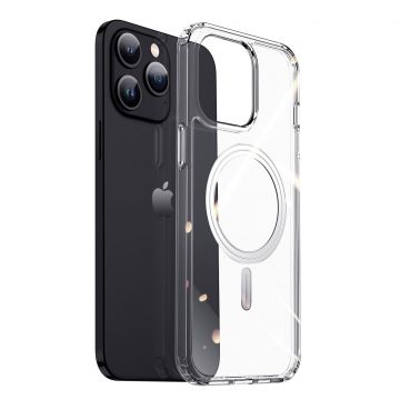 Carcasa DuxDucis CLIN MagSafe compatibila cu iPhone 15 Pro Max Clear