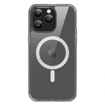 Carcasa DuxDucis CLIN MagSafe compatibila cu iPhone 15 Pro Max, Transparent