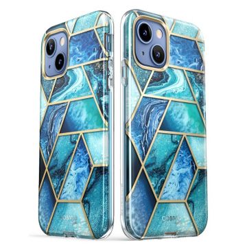 Carcasa stylish Supcase Cosmo compatibila cu iPhone 14 Plus, Protectie display, Ocean Blue
