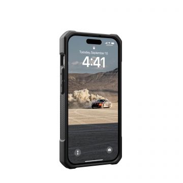 Carcasa UAG Monarch compatibila cu iPhone 15 Pro Carbon Fiber