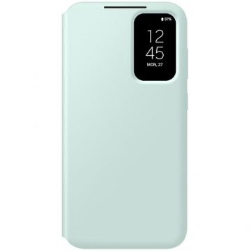 Husa de protectie Samsung Flip S-View Wallet Cover pentru Galaxy S23 FE, Verde