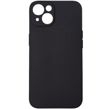 Husa de protectie Spacer pentru Iphone 14, material flexibil silicon si interior cu microfibra, Negru