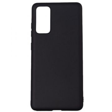 Husa de protectie Spacer pentru Samsung Galaxy S20 FE (2021), material flexibil silicon si interior cu microfibra, Negru