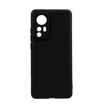 Husa de protectie Spacer pentru Xiaomi 12, material flexibil TPU, Negru