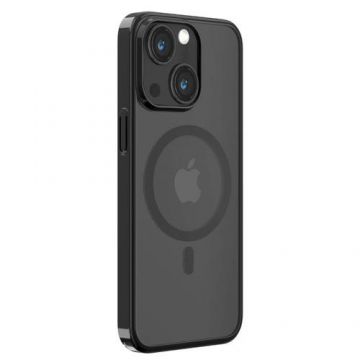 Husa Devia Glimmer Series, Magnetic, pentru Apple iPhone 15 (Negru)