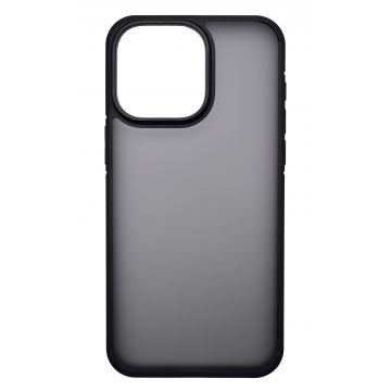 Husa din silicon X-Level Armor Series Frosted Sand pentru iPhone 15 - Smoke Black