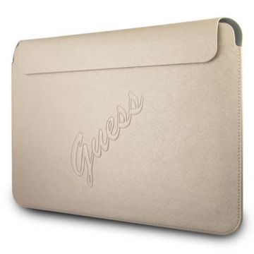 Husa Guess Saffiano pentru Laptop 13inch, Aurie GUCS13PUSASLG