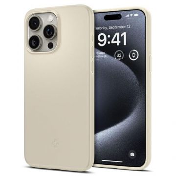 Husa pentru Apple iPhone 15 Pro, Spigen, Thin Fit, Bej ACS06694