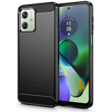 Husa pentru Motorola Moto G54 / Motorola Moto G54 Power Edition, Tech-Protect, Carbon, Neagra