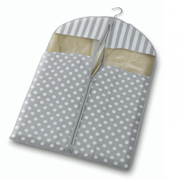 Husa pentru protectie haine-TREND GRI 100x60cm