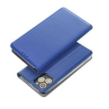 Husa pentru Samsung Galaxy A14 A145 / A14 5G A146, OEM, Smart Magnet, Bleumarin