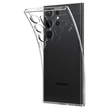 Husa pentru Samsung Galaxy S23 Ultra S918, Spigen, Liquid Crystal, Transparenta ACS05610