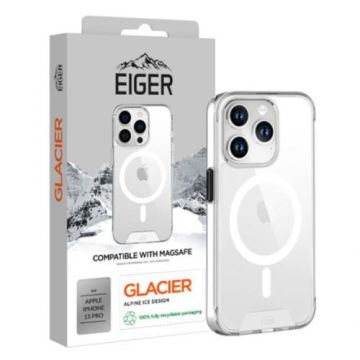 Husa Protectie Spate Eiger Glacier Magsafe Case pentru Apple iPhone 15 Pro (Transparent)
