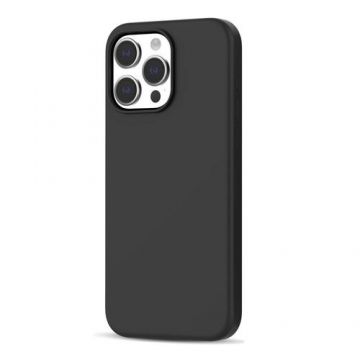 Husa Protectie Spate TECH-PROTECT Silicone MagSafe compatibila cu iPhone 15 Pro Max (Negru)