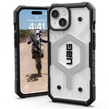 Husa Protectie Spate UAG  Pathfinder Magsafe iPhone 15 (Negru/Transparent)