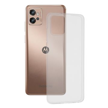 Husa Silicon compatibila Motorola Moto G32, Pastreaza Originalitatea, Luxury, Transparent