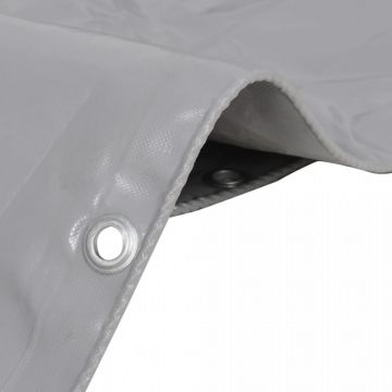 Prelată, gri, 6 x 8 m, 650 g/m²