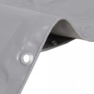 Prelată, gri, 650 g/m², 4x8 m