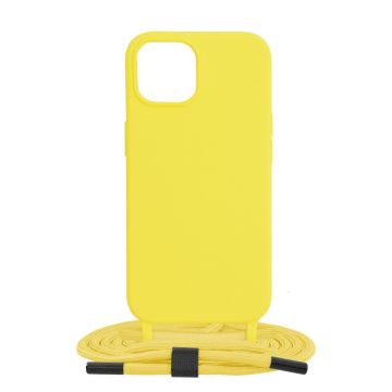 Husa de protectie cu snur Techsuit Crossbody Lanyard compatibil cu iPhone 15 - Galben