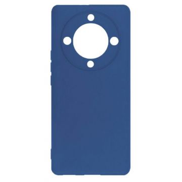 Husa de protectie din silicon pentru Honor Magic5 Lite, SoftTouch, interior microfibra, Albastru