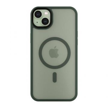Husa de protectie Next One Mist Shield Case pentru iPhone 15, MagSafe Compatible, Verde