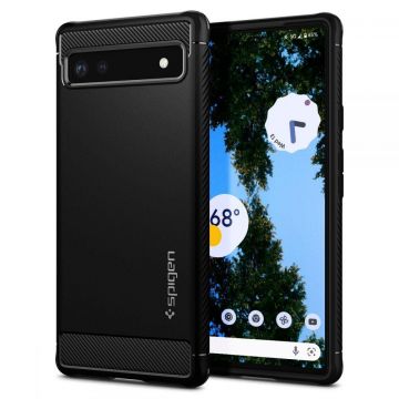 Husa de protectie Spigen Rugged Armor pentru Google Pixel 6a - Black