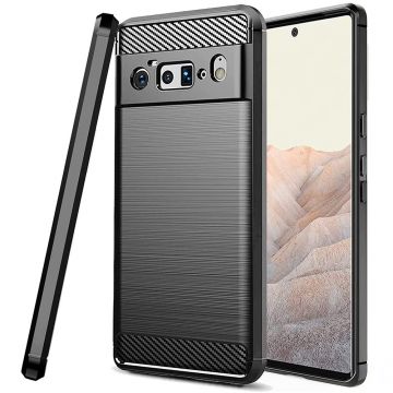 Husa de protectie Techsuit Carbon Silicone pentru Google Pixel 6 Pro - Black