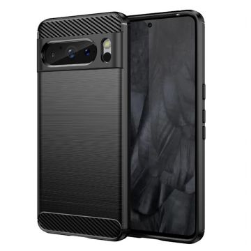 Husa de protectie Techsuit Carbon Silicone pentru Google Pixel 8 Pro - Black