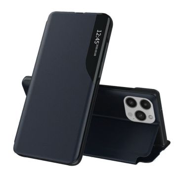 Husa de protectie Techsuit eFold Series compatibil cu iPhone 15 Plus - Albastru Inchis