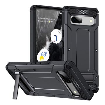 Husa de protectie Techsuit Hybrid Armor Kickstand pentru Google Pixel 7a - Black