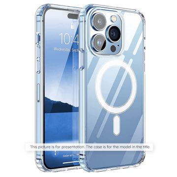 Husa de protectie Techsuit MagSafe Pro compatibil cu iPhone 15 Plus - Transparent